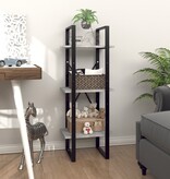 VidaXL Boekenkast met 3 schappen 40x30x105 cm bewerkt hout betongrijs