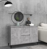 VidaXL Dressoir 104x35x70 cm bewerkt hout betongrijs