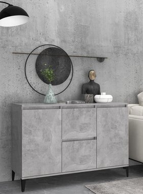 VidaXL Dressoir 104x35x70 cm bewerkt hout betongrijs