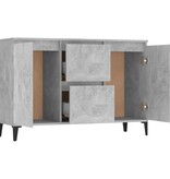 VidaXL Dressoir 104x35x70 cm bewerkt hout betongrijs