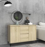 VidaXL Dressoir 104x35x70 cm bewerkt hout sonoma eikenkleurig