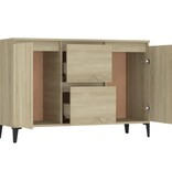 VidaXL Dressoir 104x35x70 cm bewerkt hout sonoma eikenkleurig