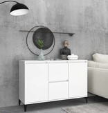VidaXL Dressoir 104x35x70 cm bewerkt hout wit