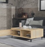 VidaXL Salontafel 90x60x35 cm bewerkt hout sonoma eikenkleurig