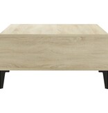 VidaXL Salontafel 60x60x30 cm bewerkt hout sonoma eikenkleurig