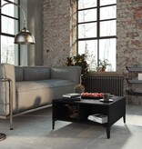 VidaXL Salontafel 60x60x30 cm bewerkt hout zwart