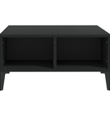 VidaXL Salontafel 60x60x30 cm bewerkt hout zwart