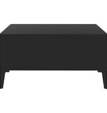 VidaXL Salontafel 60x60x30 cm bewerkt hout zwart
