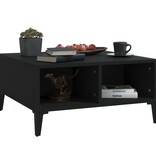 VidaXL Salontafel 60x60x30 cm bewerkt hout zwart