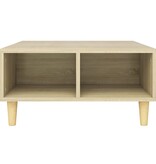 VidaXL Salontafel 60x60x30 cm bewerkt hout sonoma eikenkleurig