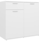 VidaXL Dressoir 80x36x75 cm bewerkt hout wit