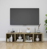 VidaXL Tv-meubelen 4 st 37x35x37 cm bewerkt hout sonoma eikenkleurig