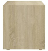 VidaXL Tv-meubelen 2 st 37x35x37 cm bewerkt hout sonoma eikenkleurig