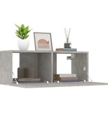 VidaXL Tv-meubels 2 st 80x30x30 cm bewerkt hout betongrijs