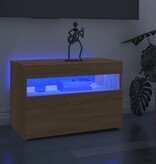 VidaXL Tv-meubel met LED-verlichting 60x35x40 cm sonoma eikenkleurig
