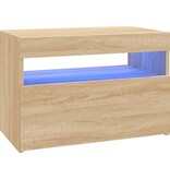 VidaXL Tv-meubel met LED-verlichting 60x35x40 cm sonoma eikenkleurig