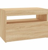 VidaXL Tv-meubel met LED-verlichting 60x35x40 cm sonoma eikenkleurig