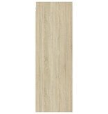 VidaXL Tv-meubel 30,5x30x90 cm bewerkt hout sonoma eikenkleurig