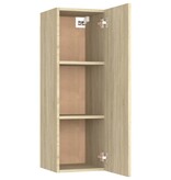 VidaXL Tv-meubel 30,5x30x90 cm bewerkt hout sonoma eikenkleurig