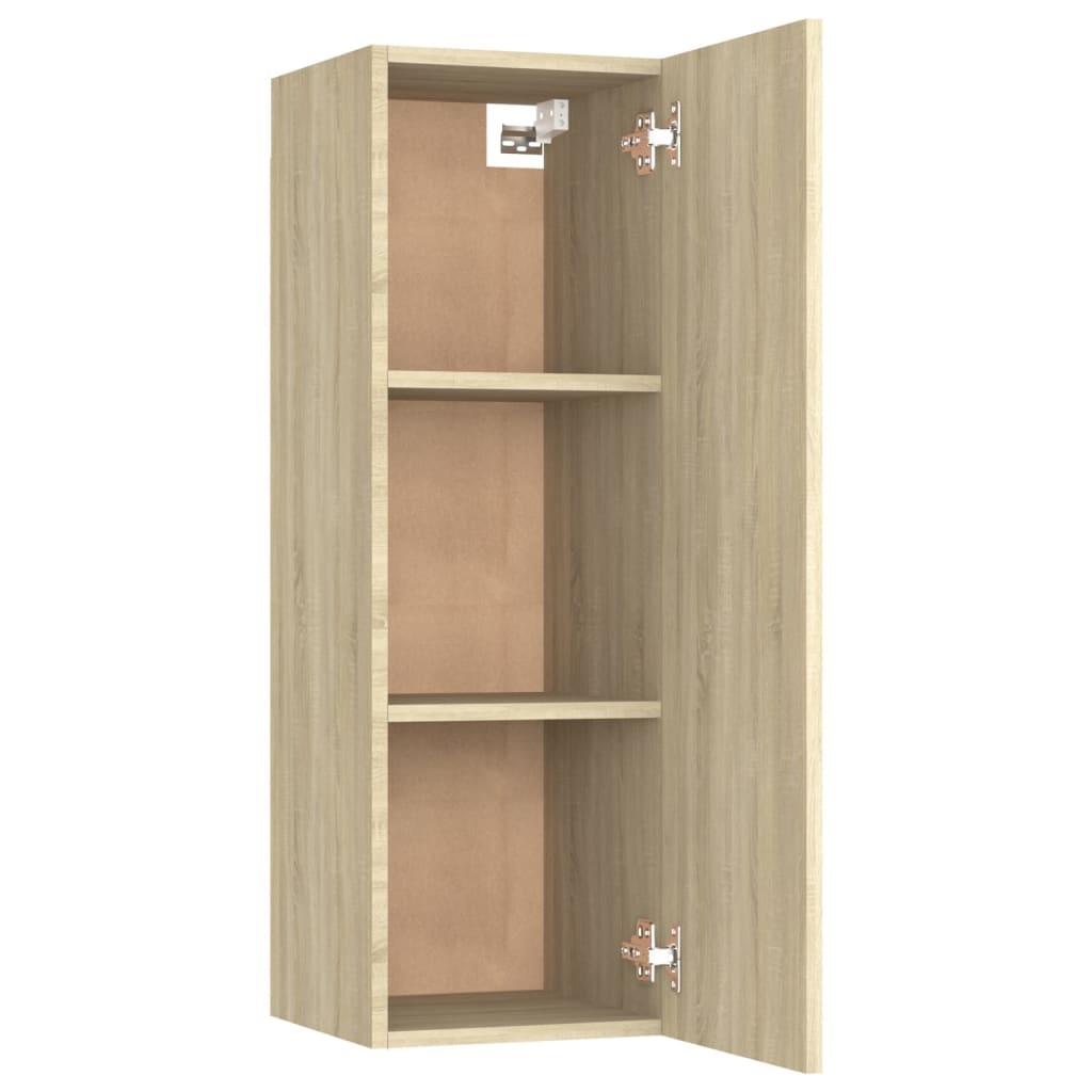 VidaXL Tv-meubel 30,5x30x90 cm bewerkt hout sonoma eikenkleurig
