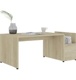 VidaXL Salontafel 90x45x35 cm bewerkt hout sonoma eikenkleurig