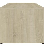 VidaXL Salontafel 90x45x35 cm bewerkt hout sonoma eikenkleurig