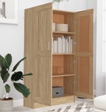 VidaXL Boekenkast 82,5x30,5x150 cm bewerkt hout sonoma eikenkleurig