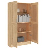 VidaXL Boekenkast 82,5x30,5x150 cm bewerkt hout sonoma eikenkleurig