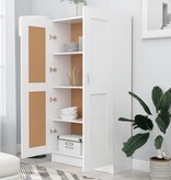 VidaXL Boekenkast 82,5x30,5x150 cm bewerkt hout wit