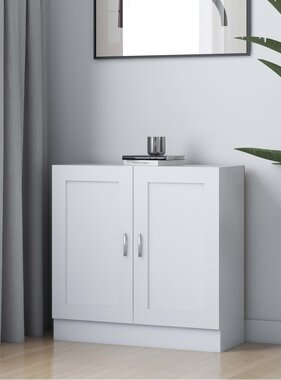 VidaXL Boekenkast 82,5x30,5x80 cm bewerkt hout wit