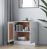 VidaXL Boekenkast 82,5x30,5x80 cm bewerkt hout wit