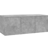 VidaXL Tv-meubel 80x34x30 cm bewerkt hout betongrijs