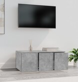 VidaXL Tv-meubel 80x34x30 cm bewerkt hout betongrijs
