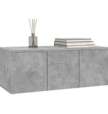 VidaXL Tv-meubel 80x34x30 cm bewerkt hout betongrijs
