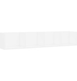 VidaXL Cd-wandschap 100x18x18 cm spaanplaat wit