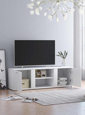 VidaXL Tv-meubel 120x34x37 cm bewerkt hout wit