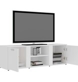 VidaXL Tv-meubel 120x34x37 cm bewerkt hout wit
