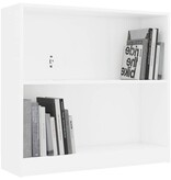 VidaXL Boekenkast 80x24x75 cm bewerkt hout wit