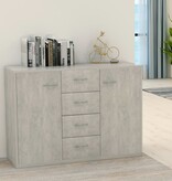 VidaXL Dressoir 88x30x65 cm bewerkt hout betongrijs