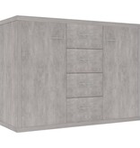 VidaXL Dressoir 88x30x65 cm bewerkt hout betongrijs