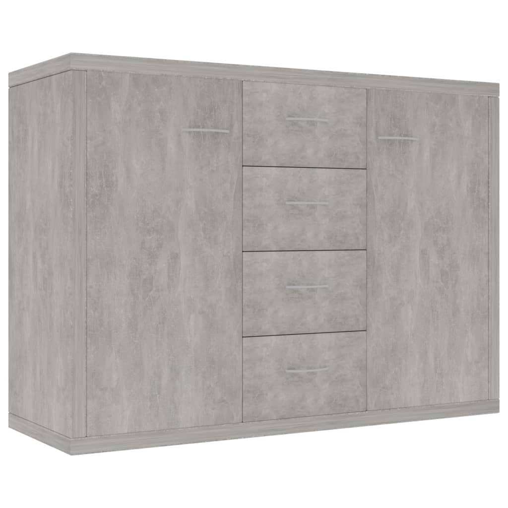 VidaXL Dressoir 88x30x65 cm bewerkt hout betongrijs