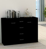 VidaXL Dressoir 88x30x65 cm spaanplaat zwart