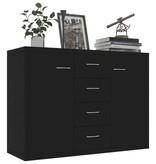 VidaXL Dressoir 88x30x65 cm spaanplaat zwart