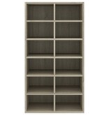 VidaXL Schoenenrek 54x34x100,5 cm bewerkt hout sonoma eikenkleurig