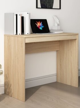 VidaXL Bureau 90x40x72 cm bewerkt hout sonoma eikenkleurig