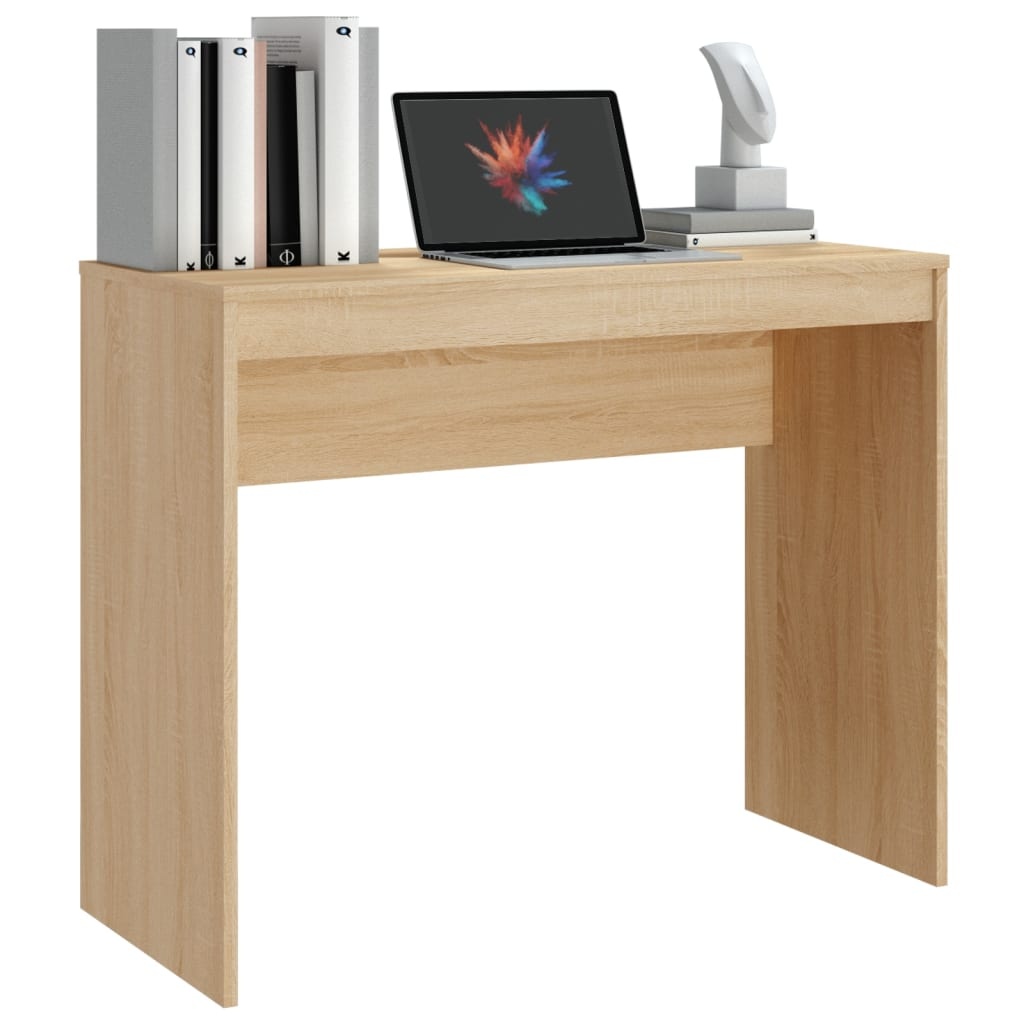 VidaXL Bureau 90x40x72 cm bewerkt hout sonoma eikenkleurig