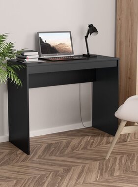 VidaXL Bureau 90x40x72 cm bewerkt hout zwart