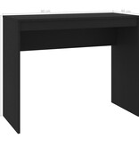 VidaXL Bureau 90x40x72 cm bewerkt hout zwart
