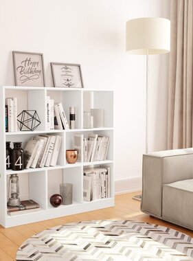 VidaXL Boekenkast 97,5x29,5x100 cm bewerkt hout wit