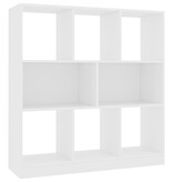 VidaXL Boekenkast 97,5x29,5x100 cm bewerkt hout wit